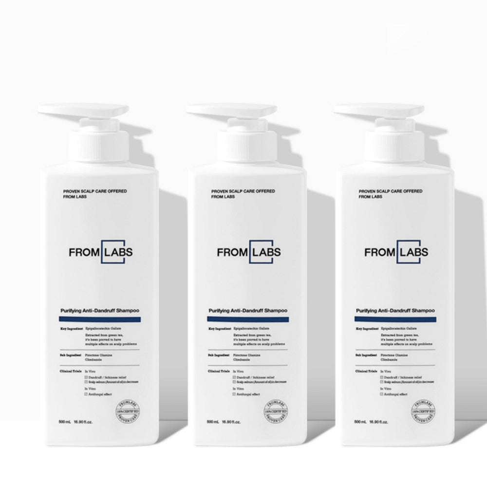 Fromlabs Purifying Dandruff Care Scalp Shampoo 500ml (3 Pack)