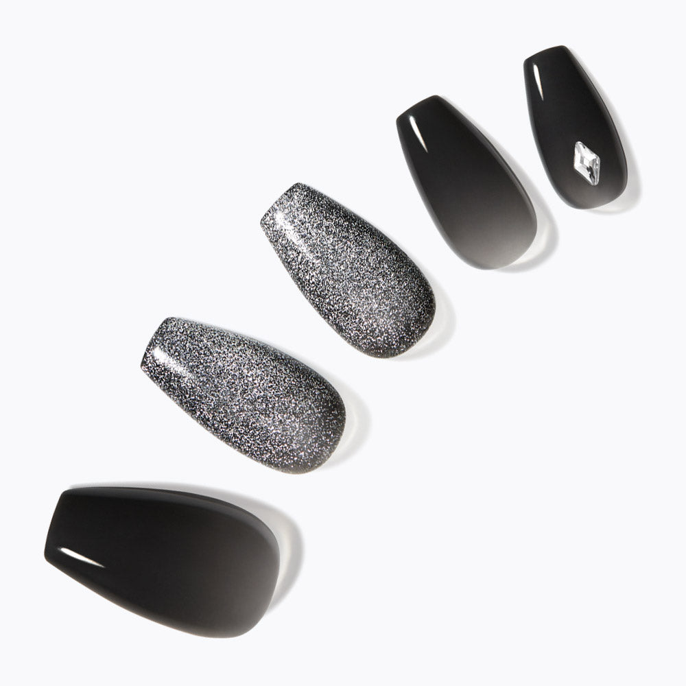 Dashing Diva Magic Press Black Flash (Coffin) Nail Tips