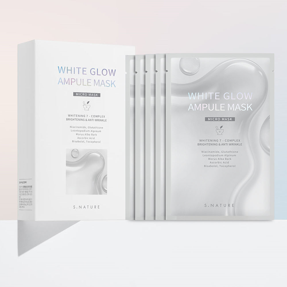 S.Nature White Glow Ampoule Mask 5 Sheets