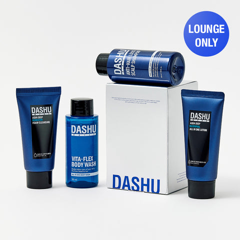 Dashu Daily Travel 4-Piece Kit (Shampoo + Body Wash + Foam Cleanser + Lotion)