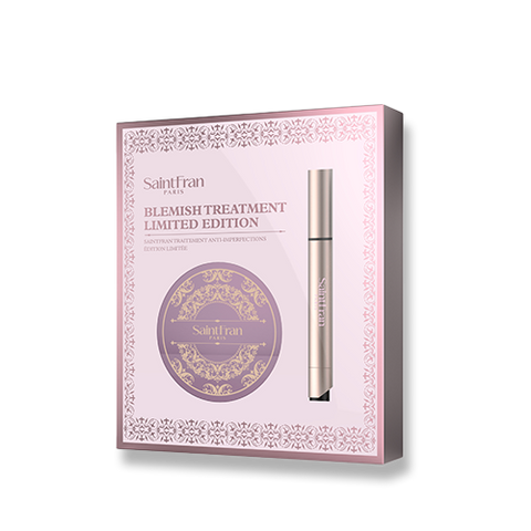 SaintFran W Skin Treatment Tone-Up Cushion Pact 12g (SPF50+) (Full-Size, Random Multi-Balm Gift)
