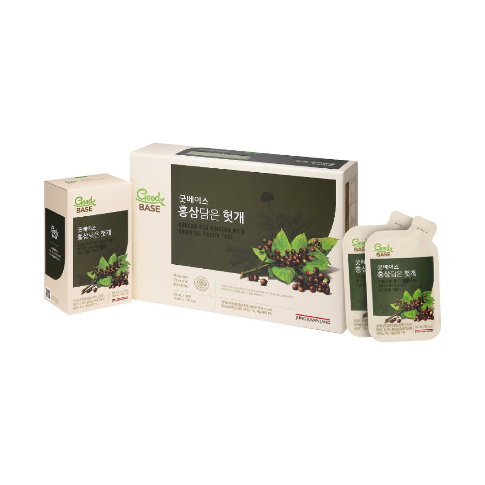 JungKwanJang GoodBase Red Ginseng with Hovenia 50ml x 30 Sachets