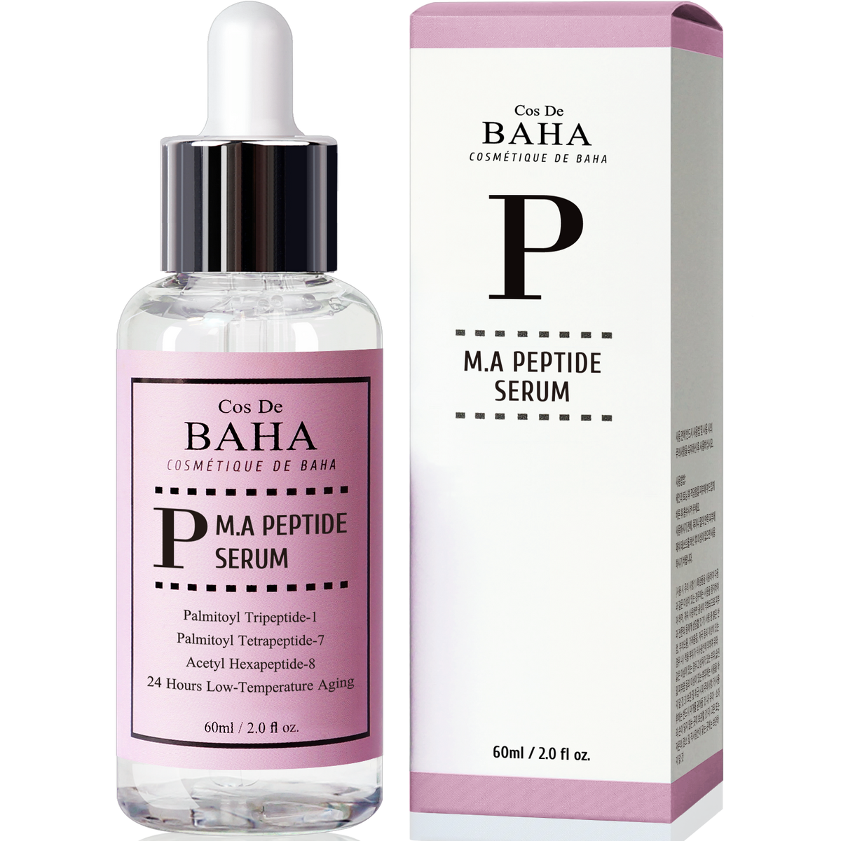 Cos De BAHA P Peptide Matrixyl 3000 Argireline Wrinkle & Brightening Serum Ampoule 60ml