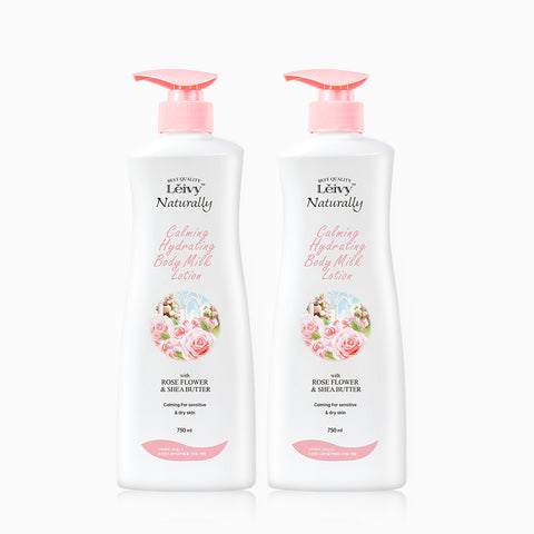 Leivy London Rose Body Lotion 750ml (2 Pack)