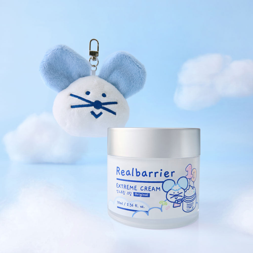 Real Barrier Extreme Cream Original 70ml (jar) + 30ml (tube) Gift Set - includes doll keyring