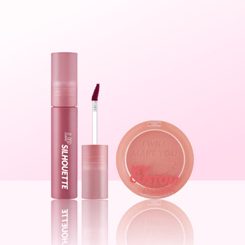 I'M MEME My Custom Blush + Lip Silhouette Water Blur Tint 2-Piece Set