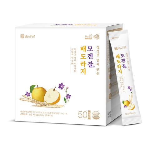 Chongkundang Mogenjal Pear & Doraji Concentrate 15g x 50 Sticks (1 Pack)