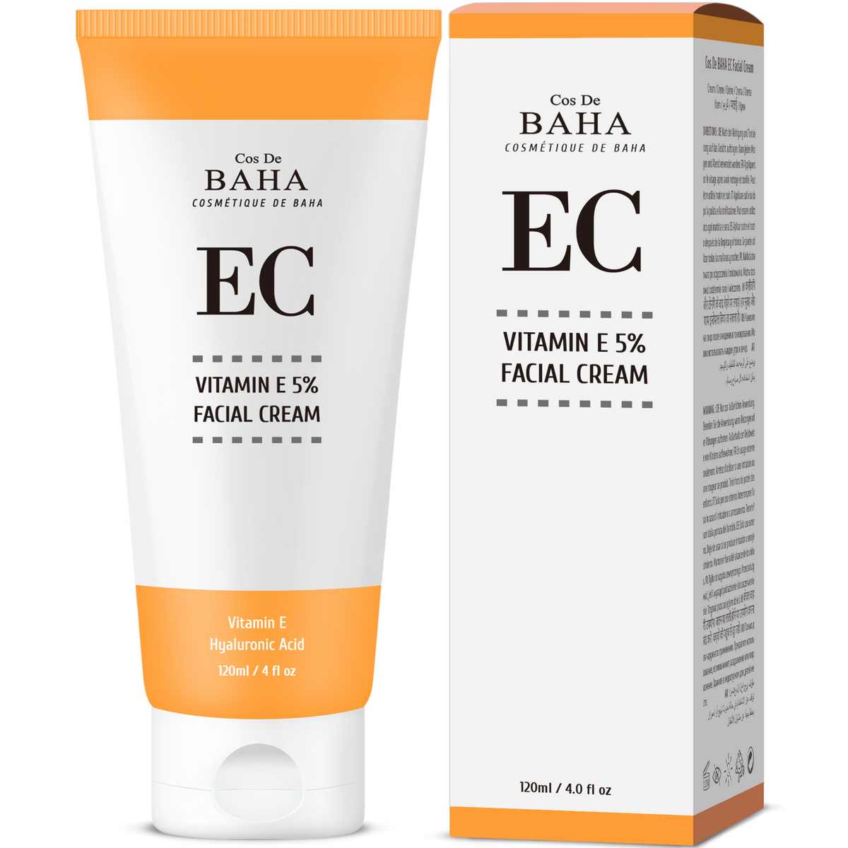 Cos De BAHA EC Vitamin E 5% Deep Hydration Cream for Dry Skin
