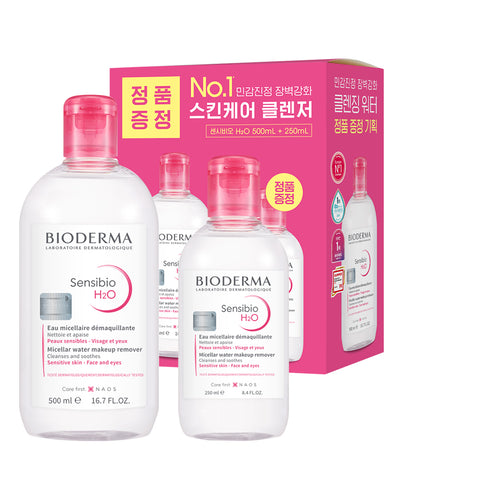 Bioderma Sensibio H2O for Sensitive Skin 500ml + 250ml