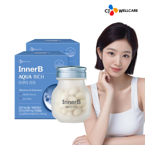 CJ Wellcare InnerB AquaRich Double-Up 600mg x 56 Capsules (2 Pack)