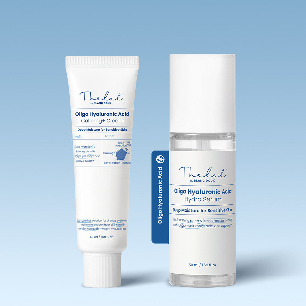 THE LAB by blanc doux Low Molecular Hyaluronic Calming+ Cream 50ml + Hydro Serum 50ml - 2?Piece Set