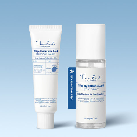 THE LAB by blanc doux Low Molecular Hyaluronic Calming+ Cream 50ml + Hydro Serum 50ml - 2?Piece Set