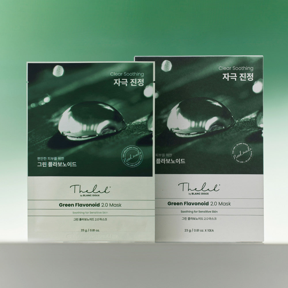 THE LAB by blanc doux Green Flavonoid 2.0 Calming Mask (10 sheets)