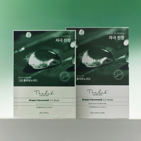 THE LAB by blanc doux Green Flavonoid 2.0 Calming Mask (10 sheets)