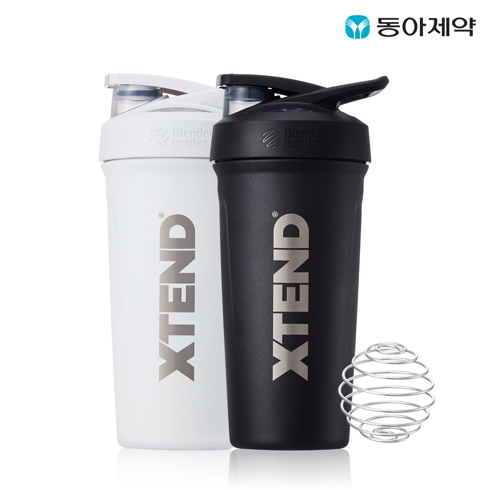 Dong-A Pharm Xtend Strada Insulated Blender Bottle (Black / White)
