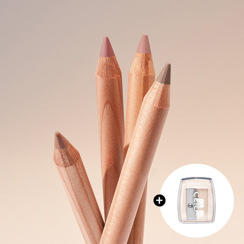 Clio Velvet Lip Pencil Set [Full-size + Sharpener] 1.45g (2 Pack)