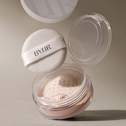 BYUR Serum Fit Face Finish Loose Powder 10g - 01 Clear / 02 Pearl