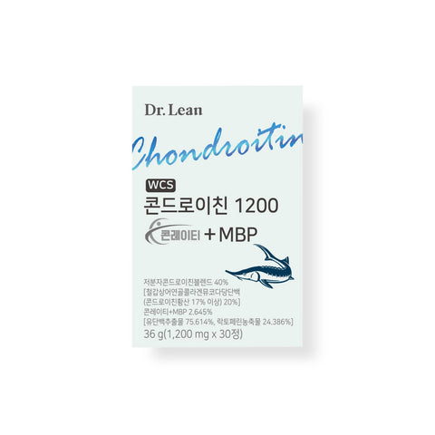 Dr. Lean Song Joong-ki Sturgeon Chondroitin 1200 Conlati + MBP 30 Tablets 6 Months (6 Pack)