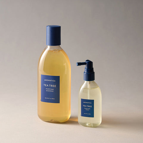 Aromatica Shampoo & Scalp Tonic Set (Rosemary Shampoo 400ml + Rosemary Tonic 100ml)