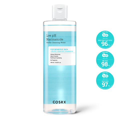 COSRX Low pH Niacinamide Micellar Cleansing Water 400ml (2 Pack)
