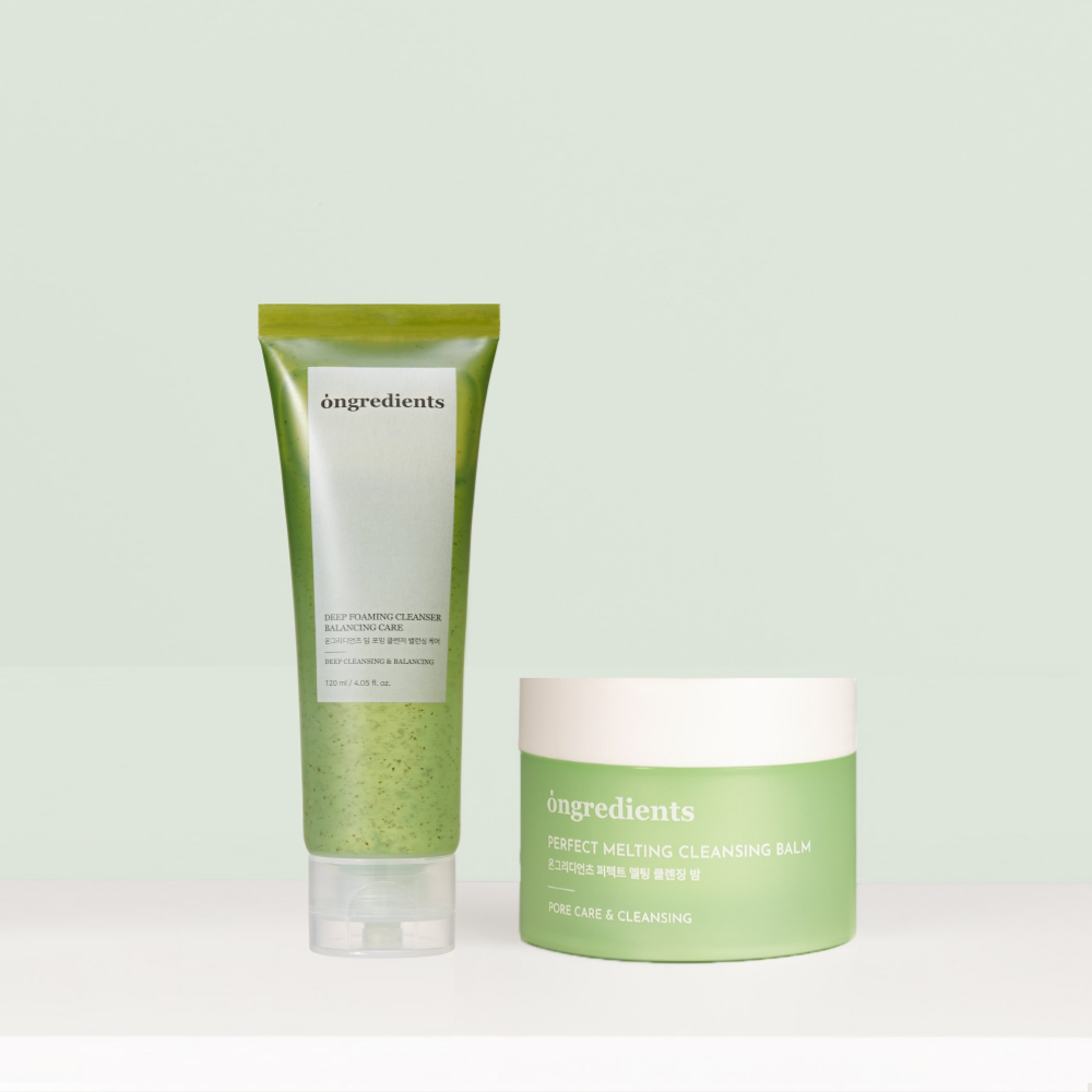 Ongredients Cleansing Set (Perfect Melting Cleansing Balm + Deep Foaming Gel Cleanser)