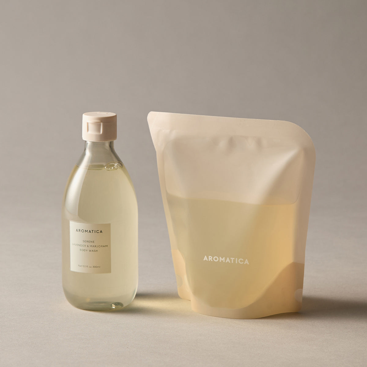 Aromatica Surren Body Wash Lavender & Marjoram 300ml + Refill 300ml Set