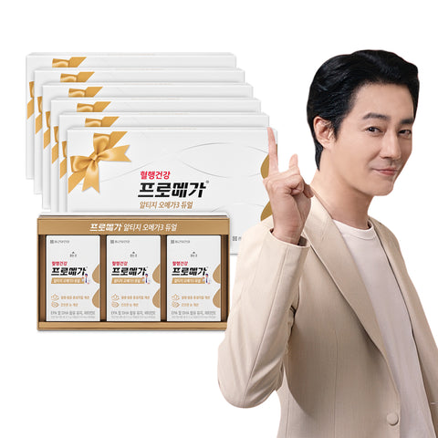 Chongkundang Promega rTG Omega-3 Dual Gift Set 520 mg x 180 Capsules (6 Pack 5+1)