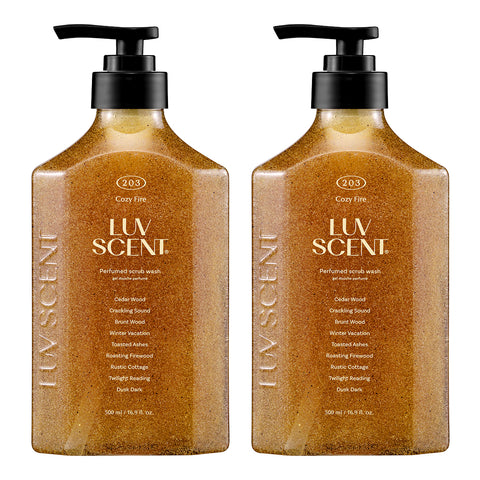 Luvscent Perfume Body Wash 500ml x2 (Flower Market White Tulip) + Hand Wash 300ml