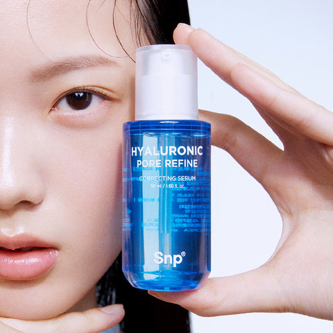 SNP Hyaluronic Pore Refine Correcting Serum 50ml + Real Hyal Shot 30ml Set