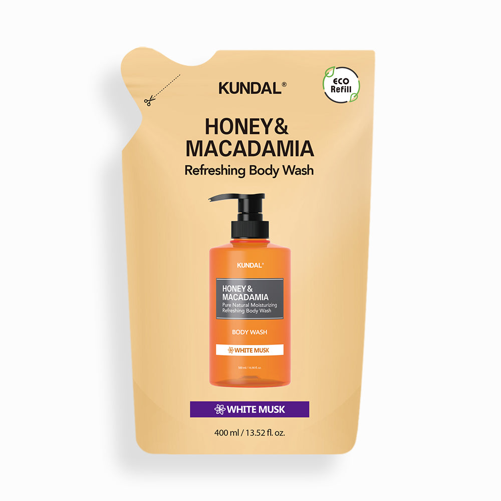 Kundal Pure Body Wash Refill Pack White Musk 400ml
