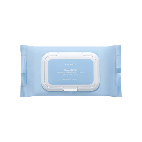 Labiotte Hyalbiome Water Deep Cleansing Wipes 100 sheets (2 Pack)