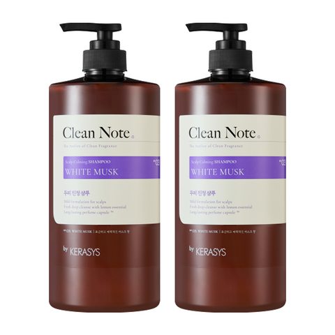 Kerasys Clean Note Powdery Cotton Perfume Shampoo 1L x2 + Oilex Shampoo 60ml