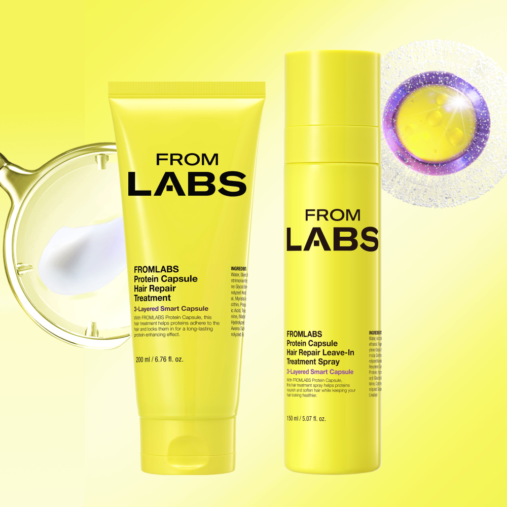 Fromlabs Double Absorption Treatment Set - Protein Clinic Hair Pack for Damaged Hair