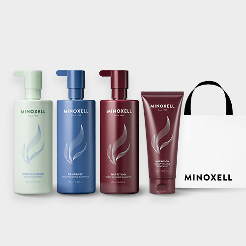 Minoxell Scalp Cellusion New 4-Piece Set (Shampoo + Treatment)