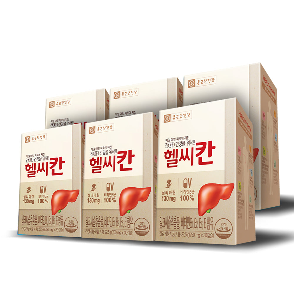 Chongkundang Health Helssikan 750mg 30 Capsules x 6 Pack