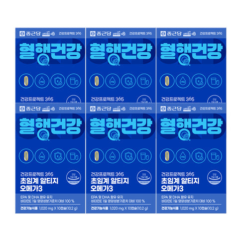 Chongkundang Health Project 365 Light rTG Omega-3 10 Capsules (6 Pack) (2 Months)