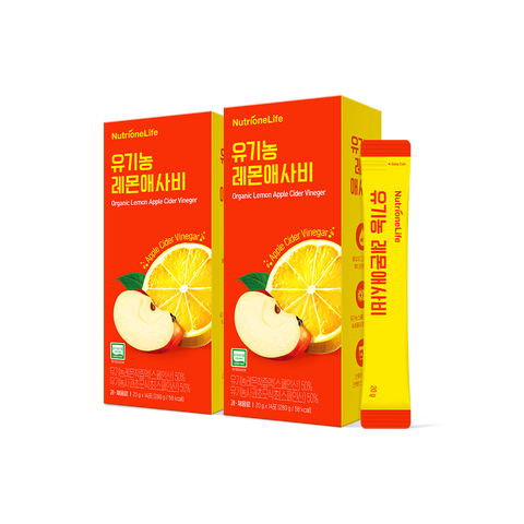 Nutrione Organic Lemon Aesabi 2-Box (28 Sticks 20ml each) NFC Cold-Pressed