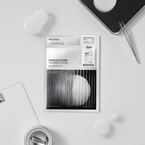Mediheal Spicule Pore Elasticity System 1 Ampoule & Collagen Gel Mask 10 Sheets (2 Pack)