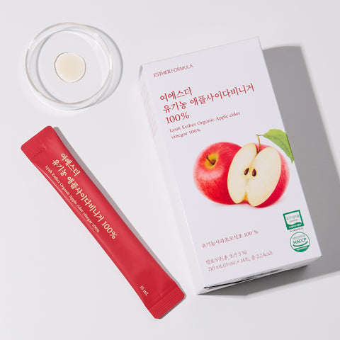 Esther Formula Organic Apple Cider Vinegar 100% (Organic Processed Food) 14 sachets 20 units