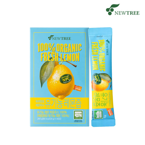 Newtree Organic Lemon Juice 1 Box (14 Sachets) [Origin: Spain]