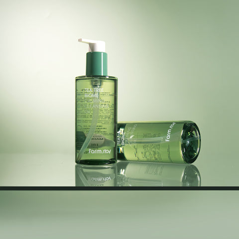 Farmstay Tea Tree Blackhead Care Cleansing Oil + Toner Pad Set (2-piece)