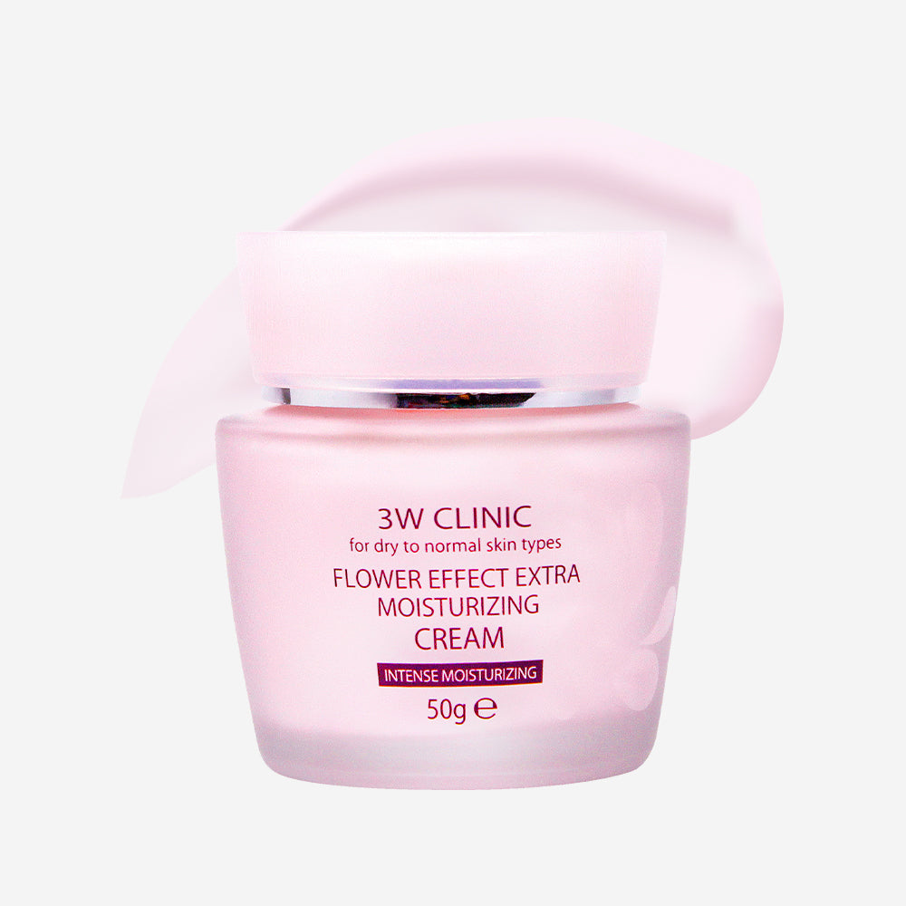 3W Clinic Flower Effect Extra Moisturizing Cream 50g