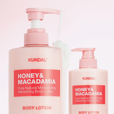 Kundal Honey & Macadamia Pure Body Lotion 500ml + Rich Soy Milk Body Cream 200ml