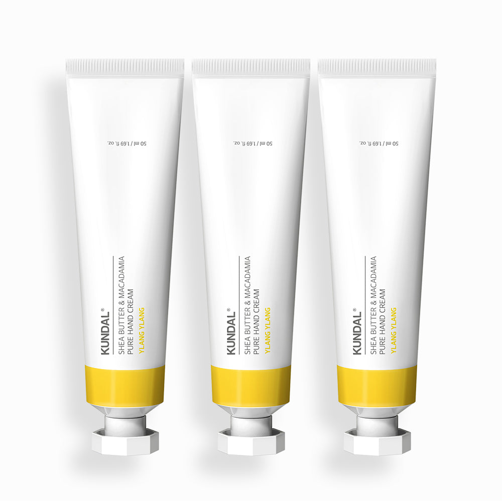 Kundal Pure Hand Cream 3-Piece Set Ylang Ylang 50 ml