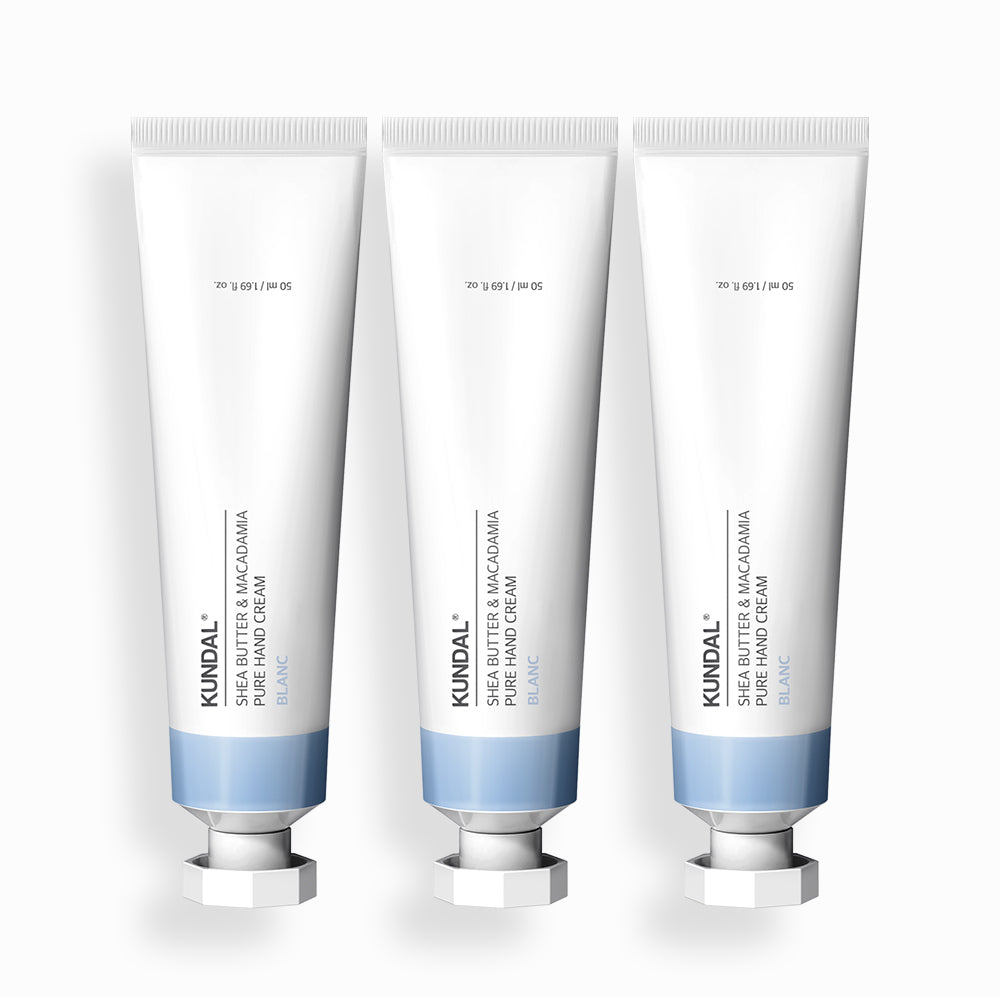 Kundal Pure Hand Cream 3-Piece Set Blanc 50ml