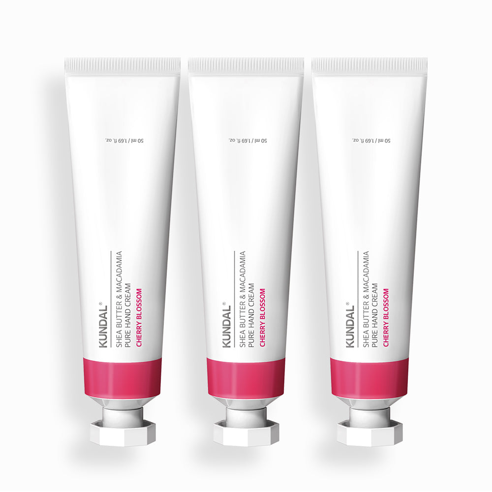 Kundal Pure Hand Cream 3-Piece Set Cherry Blossom 50ml