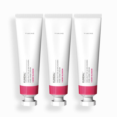 Kundal Pure Hand Cream 3-Piece Set Cherry Blossom 50ml