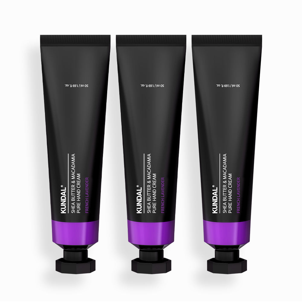 Kundal Pure Hand Cream Aroma Edition 3-Piece Set - French Lavender 50ml