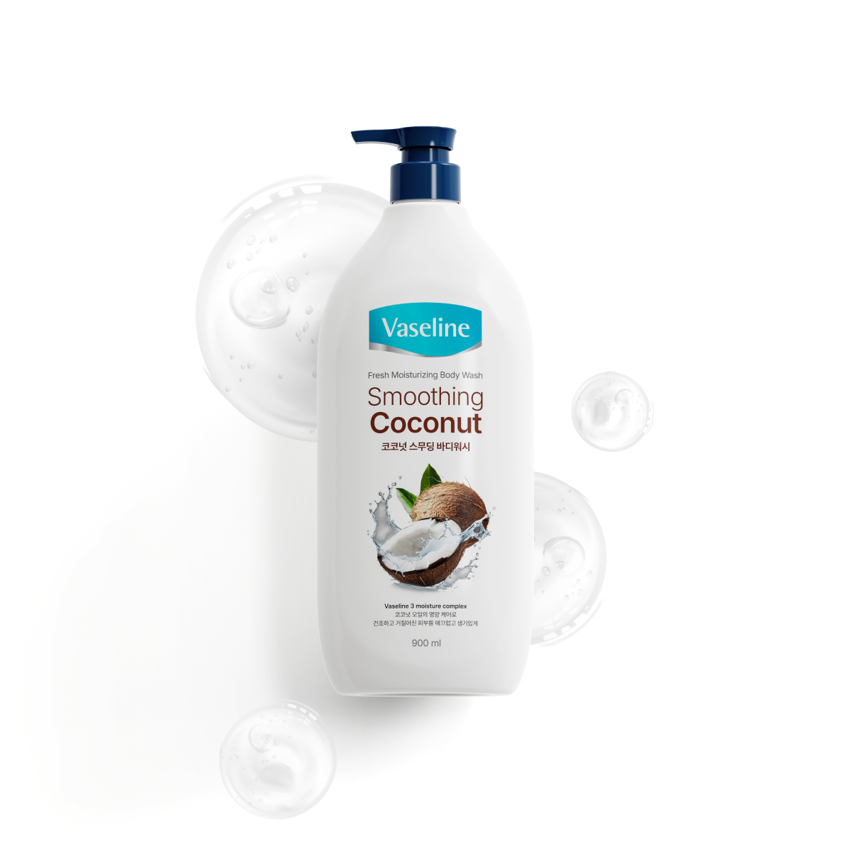 Vaseline Fresh Body Wash 900ml - Coconut