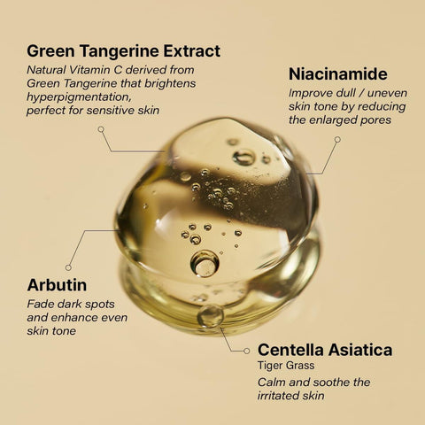 Soonsu Beauty Green Tangerine Vita C Dark Spot Care Serum side view
